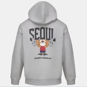 [언더아머](대전신세계)6014356-014 그레이 남녀공용 APAC 서울 후드 티셔츠