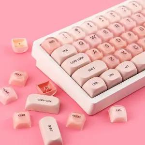 Womier 132 키 HOT 파운데이션 투명 매트 PBT  PC 키캡 세트 체리 Gateron MX 스위치 기계식 게임용 키보드