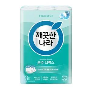 깨끗한나라 순수 디럭스 3겹 30M 30롤