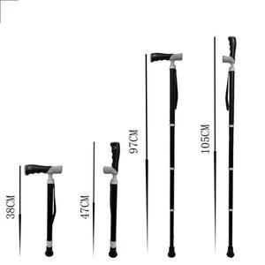 미끄럼 방지 티타늄 합금 텔레스코픽 지팡이 초경량 워킹 스틱 휴대용 시각 장애인용 트레킹 폴