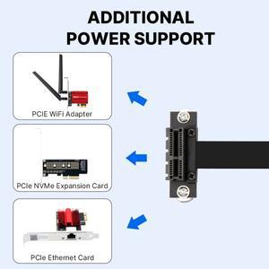호환 PCIE X1 라이저 케이블 90도 직각 8Gbps 3.0 to 연장 익스프레스 1x 카드 리본 익스텐더