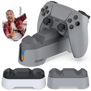 PS5 충전 스테이션(LED 표시기 컨트롤러 스테이션 포함) 조이스틱 게임 패드용 크래들 도크