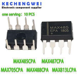 10피스 MAX485CPA DIP-8 MAX813LCPA