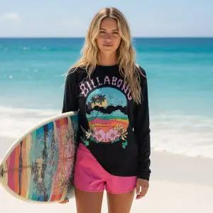 [록시]빌라봉 여성 래쉬가드 BB991BWT