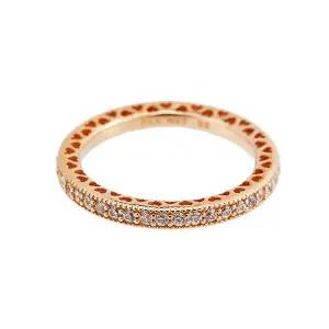 [하프클럽/] 시그니처 스파클링 하트 로즈반지 로즈골드 180963CZ