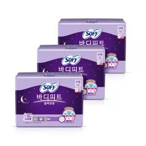 쏘피 바디피트 생리대 오버나이트 볼록맞춤 슈퍼롱 10P 3팩 MNS