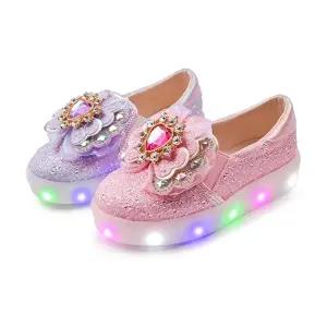 [풋풋]풋풋 밀키웨이 하트 글리터 LED 아동 슬립온 운동화