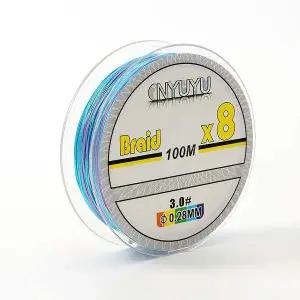 스트롱 8합사 낚싯줄 3호 100m PE 오색 합사줄 바다낚