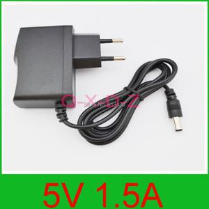 1Pcs DC 5V 1.5A 및 100-240V 변환기 어댑터 전원 공급 장치 EU 플러그 5.52.1mm