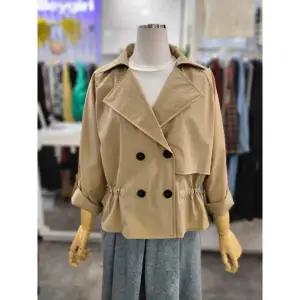 밸리걸 세이브존01 봄 바스락 롤업 더블 숏 트렌치 자켓 900400