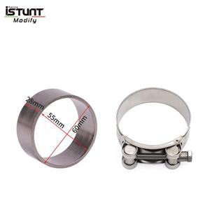 바이크 오토바이 배기 파이프 클램프 및 수집기 박스 가스켓 씰 스즈키 산적 GSF600 GSF 600 650 1200