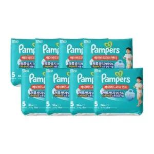 팸퍼스 베이비드라이 팬티형 기저귀 5단계 288매