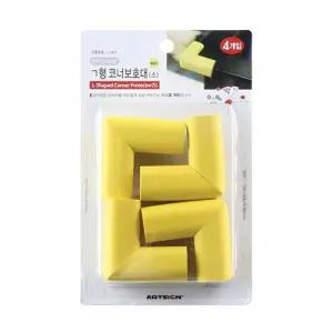 아트사인 코너보호대 옐로우 소 4개입 2개 9871쿠션 미끄럼방지 유아안전용품 보호 모서리 쿠션