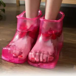 릴랙스 족욕 부츠 목욕 마사지 홈케어발보온기 온열화 휴대용 발피로해소 사우나신발 건식기 물부츠 발각질