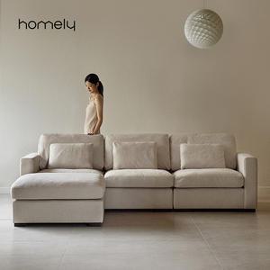 [3월 5% 최종판매가 394,350] 홈리 모먼트 2610 구스 유럽 오코텍스 이지클린 패브릭 4인 소파 쇼파