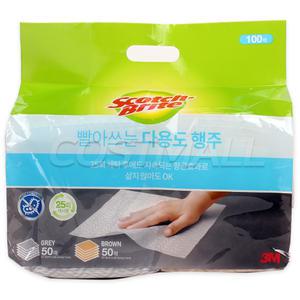 3M 스카치브라이트 다용도 행주겸 청소포 100매