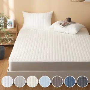 맞춤제작 순면 누빔 매트리스커버 (~200x200 이하) [가로×세로×높이 기재 필수]