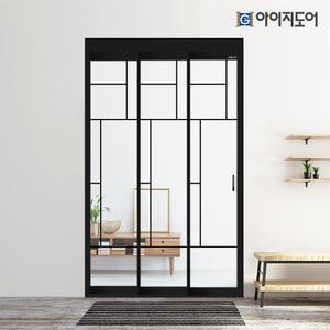 아이지 중문 2.8 초슬림 3연동 현관중문 15mm 복층유리 (르벨)
