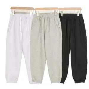 [보리보리/모데쯔]주니어 봄 가을 일자 통바지/와이드 조거 10대 등교 초등학생