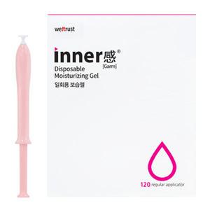 이너감 모이스처라이징젤 (120개입) / 청결제 꽃샘 Y존 일회용 보습젤 (정품박스)