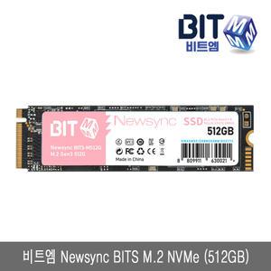 비트엠 Newsync BITS M.2 NVMe (512GB) TLC 3D 낸드플래시 PCle GEN3x4 SSD 512기가 내장형