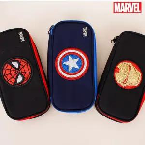 필통 마블 글리터 파우치/캡틴 아이언맨 스파이더맨 남아필통