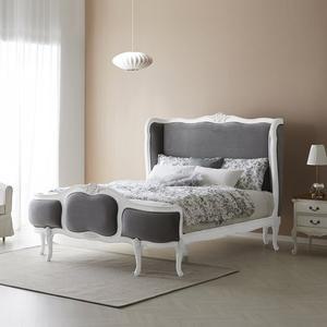 [피어젠]클레어 프렌치 엔틱 침대 벨벳 퀸사이즈 (Q) 화이트