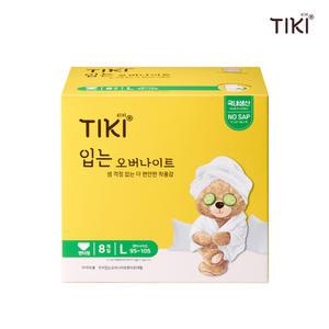 티키 생리대 입는오버나이트 입오버 대형 8매 나이트용