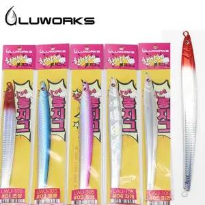 180g 200g 250g 300g 350g 루웍스 LWJ-105 한방에 롱지그 롱 메탈 지그 방어 부시리 대구 지깅 낚시