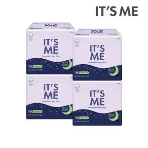 [잇츠미]잇츠미 유기농 순면커버 입는 오버나이트 생리대 중형 8P x4개