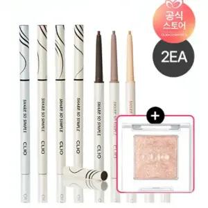 클리오 [2개] 샤프 쏘 심플 워터프루프 펜슬 라이너(24AD)+(증정)싱글쉐도우(랜덤)