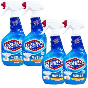 유한크로락스 유한락스 욕실청소용 500ml 4개