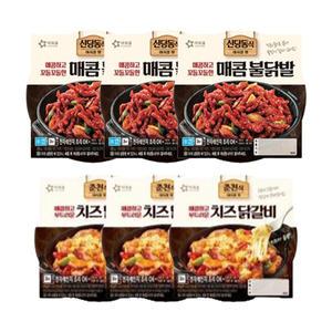 아워홈 치즈닭갈비, 170g, 3개 + 매콤불닭발, 200g, 3개