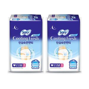 쏘피 쿨링프레쉬 안심숙면팬티, 중형, 8매, 2개