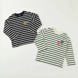 [롯데백화점]지프 야자수 자수 스트라이프티셔츠   KO2TSU031