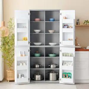 냉장고형 광폭 800 팬트리장-상하부 4도어 수납장