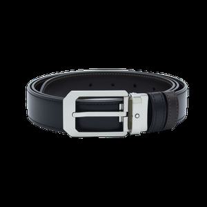 몽블랑 블랙/브라운 30mm 리버서블 레더 벨트 116579