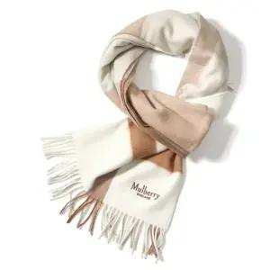 [멀버리] 로고 VS4295 889 E640 체크 울 머플러 목도리