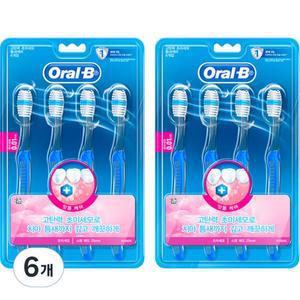 오랄비 고탄력 초미세모 틈새 케어 칫솔 4개입 6개