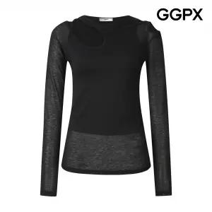 [AK수원점]  슬림 레이어드 컷아웃 티셔츠 (GP8TS011F)