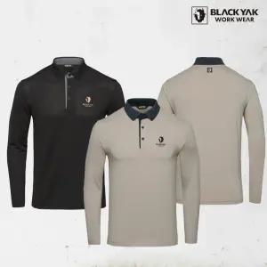 블랙야크 간절기 긴팔티셔츠 근무복 기능성 등산복 작업복 S-긴팔폴로티셔츠