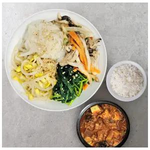 [자연애레시피] 비빔나물+강된장 비빔밥세트  모듬나물+우렁이강된장+느타리버섯볶음