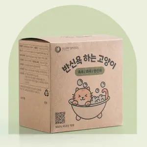 국산 약쑥 반신욕하는 고양이 12포 1박스 한방약쑥분 입욕제 족욕 좌욕 쑥티백