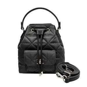 아비투먼트 소프트 퀼팅 버킷백(블랙)