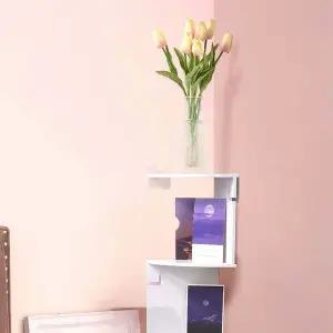 SFr 선반 조립 모서리 벽걸이 수납 부착식