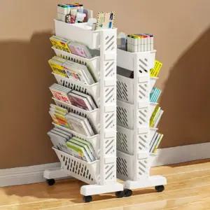 이동식 북트롤리 책꽂이 책카트