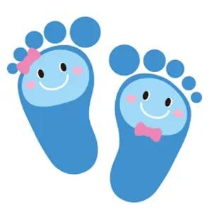 가꿈 미끄럼방지 축광 발바닥 스티커 (5매입) (파랑)/미끄럼/방지/패드/논슬립/욕실/테이프/바닥/타일/시트