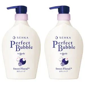 센카 퍼펙트 버블 포 바디 클렌저 스위트 플로럴, 500ml, 2개