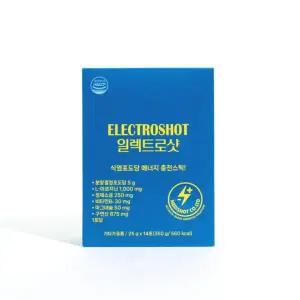 메디샷 전해질 파워젤 마라톤 골프 등산 활동 중 에너지젤 1스틱 일렉트로샷 1박스 (14스틱) 350g