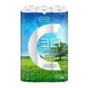 코디 내추럴순수 3겹데코 20m 30롤 1팩